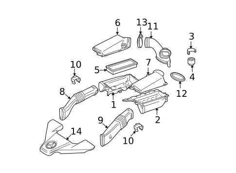 Air Intake for 2009 Mercedes-Benz SL63 AMG #2
