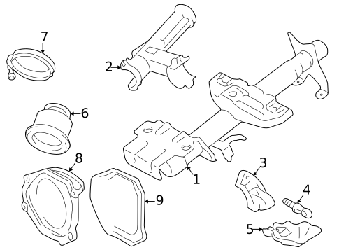 Steering Column for 1999 Toyota RAV4 #2
