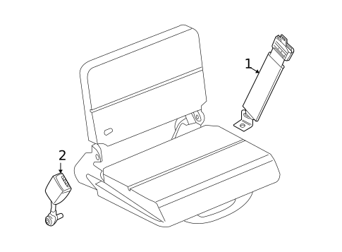 Seat Belt for 2001 Ford Ranger #2