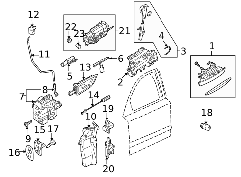 Lock & Hardware for 2004 Audi A8 Quattro #0