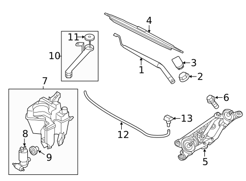 Wiper & Washer Components for 2012 Nissan Juke #0