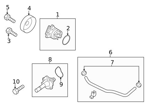 Water Pump for 2014 Mazda 5 #0