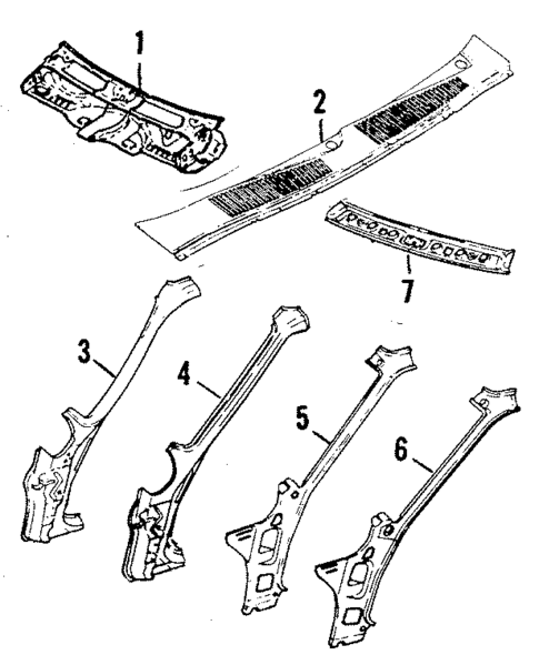 Cowl for 1985 Subaru DL #1