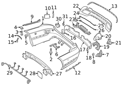 Bumper & Components - Rear for 2016 Mercedes-Benz E63 AMG S #2