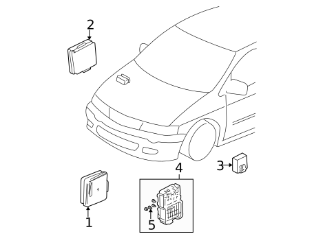 Keyless Entry Components for 2007 Honda Pilot #0