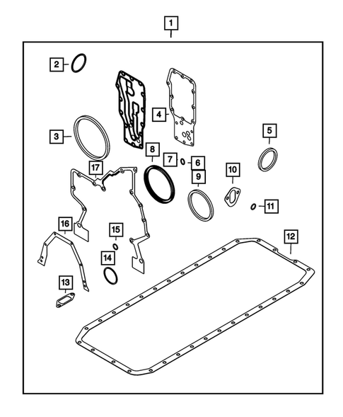 Engine Identification, Service Engines & Engine Service Kits for 2015 Ram 2500 #1