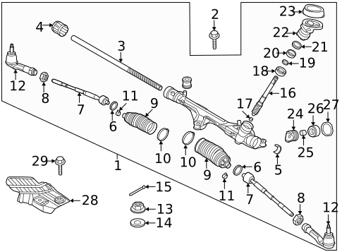 Steering Gear & Linkage for 2023 Kia Niro EV #0