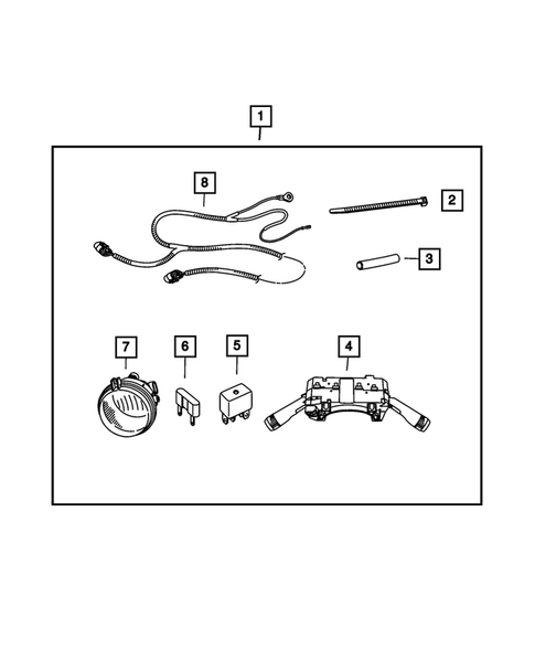 Fog Lights & Electrical for 2007 Jeep Liberty #1