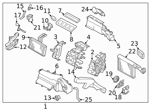 Evaporator & Heater Components for 2023 Subaru Crosstrek #2