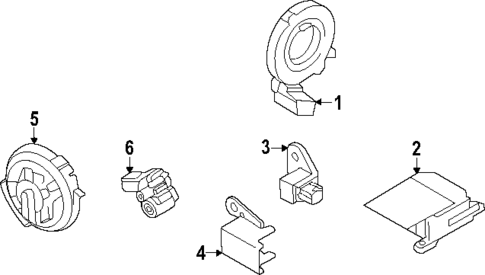 Air Bag Components for 2023 Nissan Versa #1
