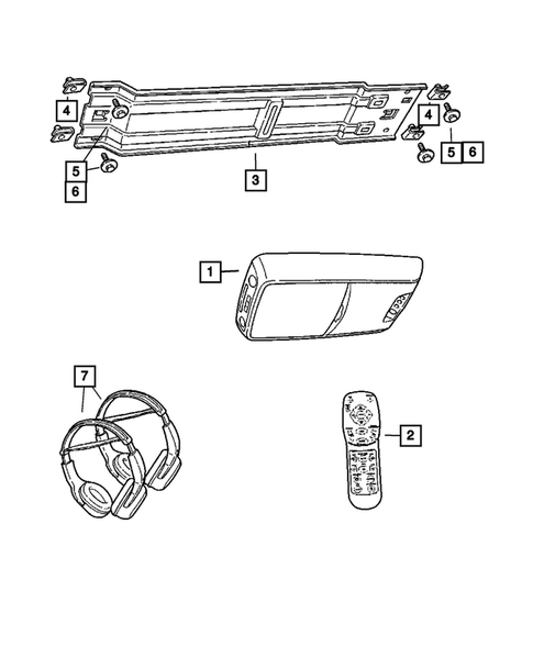 Radio, Antenna, Speakers, DVD, and Video systems for 2008 Dodge Durango #2
