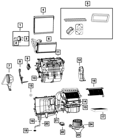 Air Conditioner and Heater Units for 2018 Dodge Journey #0