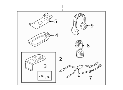 Overhead Console for 2005 Lincoln Aviator #0