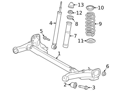 Rear Suspension for 2013 Scion iQ #0