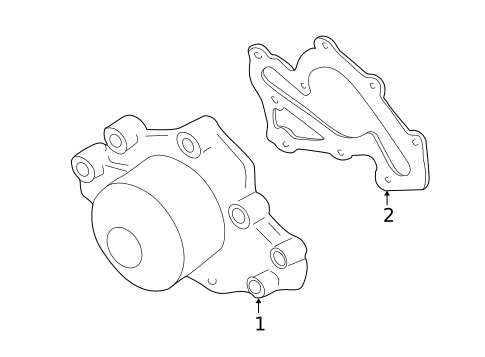 Water Pump for 2001 Hyundai Santa Fe #1