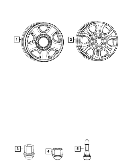 Wheels, Tires and Hardware for 2016 Ram 3500 #2