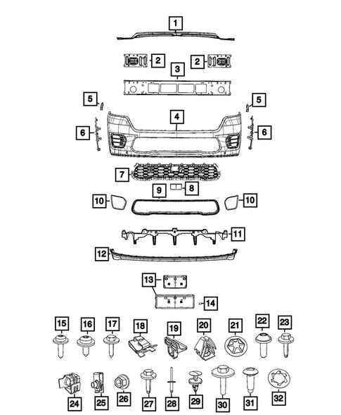 Front Bumper and Fascia for 2026 Ram 1500 #3