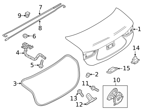Trunk for 2016 Mazda 6 #0