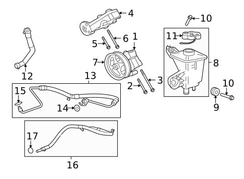Pump & Hoses for 2010 Jaguar XF #0