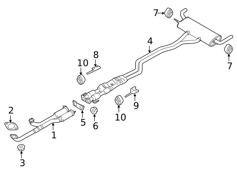 Exhaust Components for 2018 Lincoln MKX #0