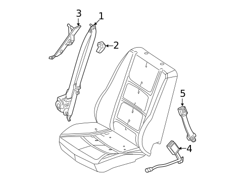 Seat Belt for 2011 Ford Fusion #0