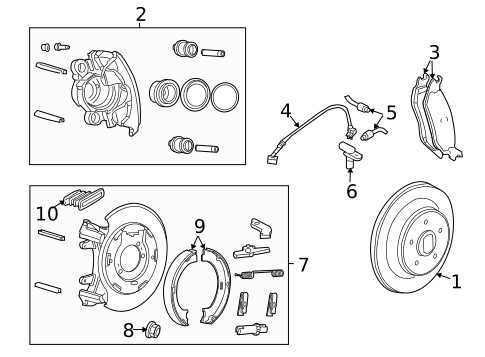 Rear Brakes for 2006 Jeep Liberty #1