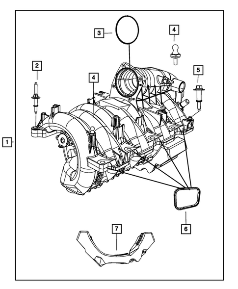 Manifolds and Vacuum Fittings for 2012 Ram 1500 #1
