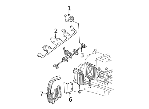 Fuel System Components for 2004 Chevrolet Trailblazer EXT #2
