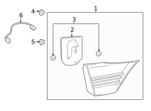 Tail Lamps for 2015 Lexus LS460 #1