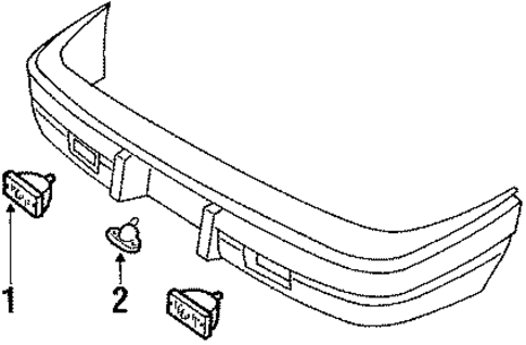 Backup Lamps for 1992 Pontiac LeMans #0