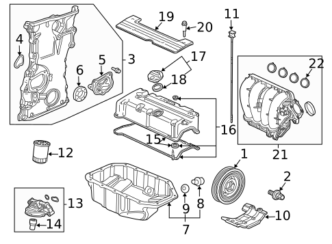 Engine Parts for 2010 Honda Accord #0