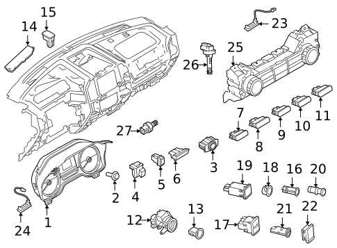 Switches, Solenoids & Actuators for 2022 Ford F-150 #1