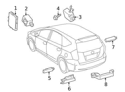 Electrical Components for 2014 Toyota Prius V #4