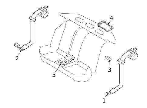 Seat Belt for 2009 Nissan Maxima #1