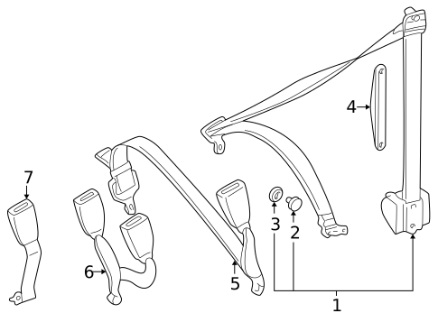 Seat Belt for 2002 Mercedes-Benz C240 #0