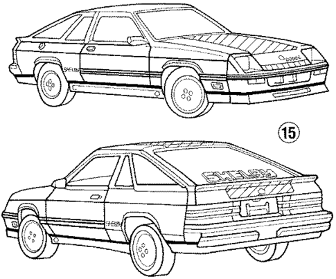 Stripe Tape for 1984 Dodge Charger #1
