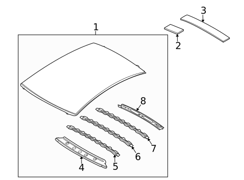 Roof & Components for 2015 INFINITI Q40 #0