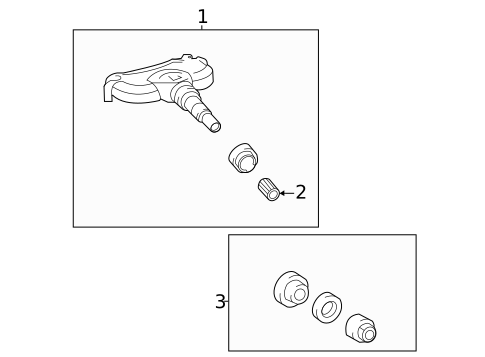 Tire Pressure Monitor Components for 2025 Toyota Sienna #0