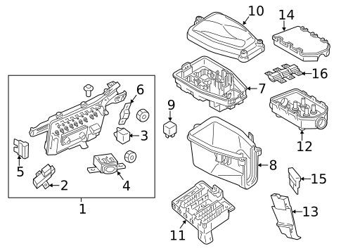 Fuse & Relay for 2016 Porsche Panamera #1
