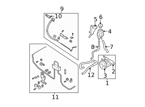 Pump & Hoses for 2016 Nissan Frontier #0