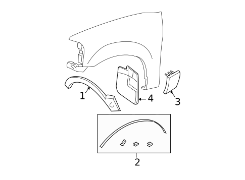 Exterior Trim - Fender for 2006 Ford Expedition #0