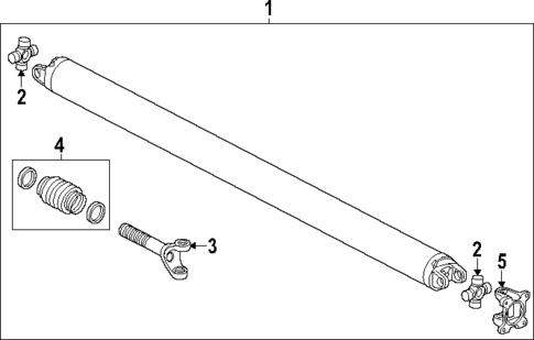 Drive Shaft for 2025 Chevrolet Colorado #2