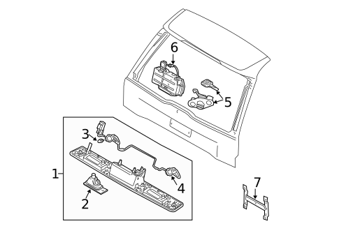 Liftgate for 2007 Volvo XC90 #1