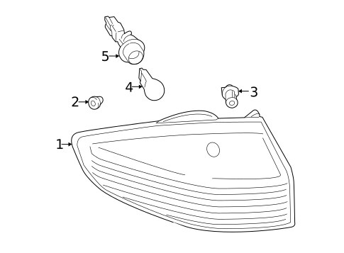 Tail Lamps for 2015 Ford Fiesta #2