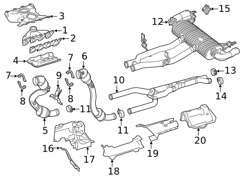 Exhaust Components for 2019 Mercedes-Benz AMG® GT #1