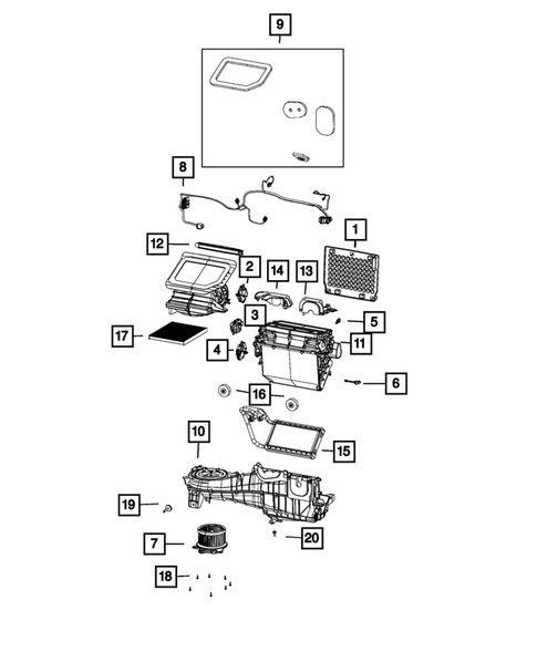 Air Conditioner and Heater Units for 2020 Jeep Wrangler #2