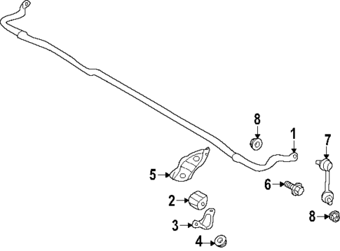 Stabilizer Bar & Components for 2025 Subaru Forester #0