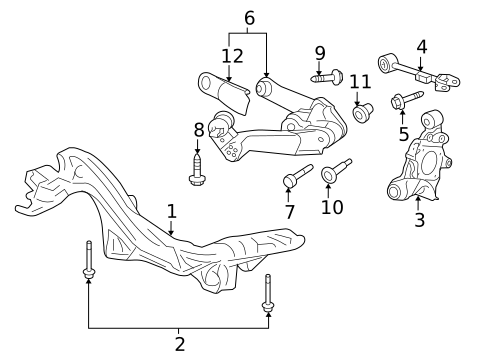 Rear Suspension for 2012 Honda CR-V #2