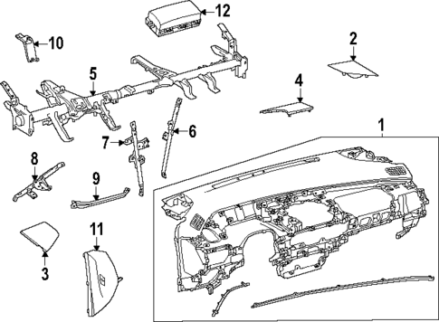 Instrument Panel for 2025 Toyota Prius #0