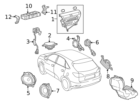 Controls for 2010 Lexus RX450h #0